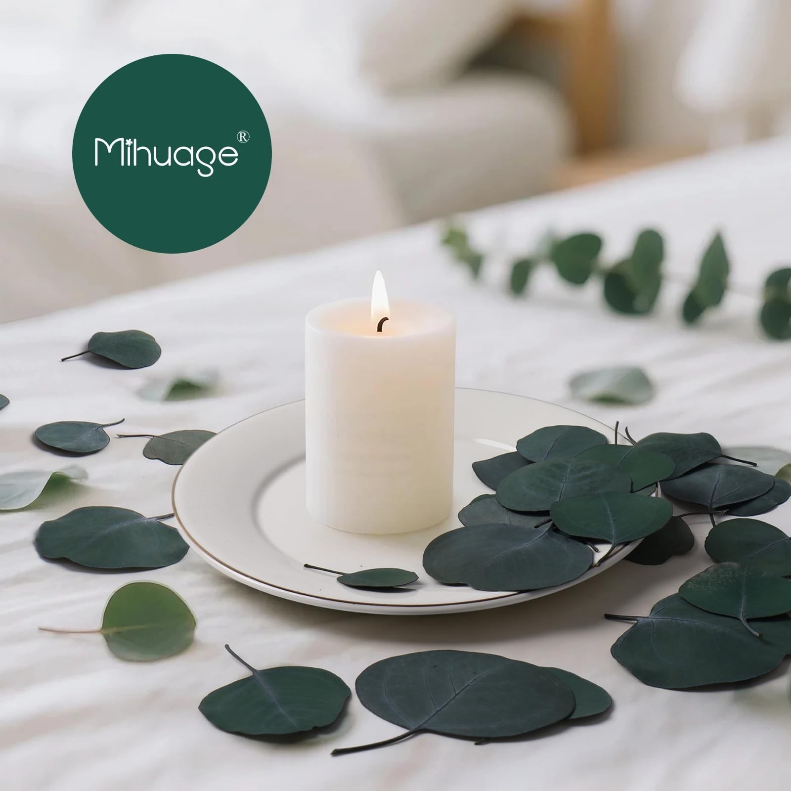 400+ Natural Dried Eucalyptus Leaves – Bulk Green Petals for Wedding Baby Sho…