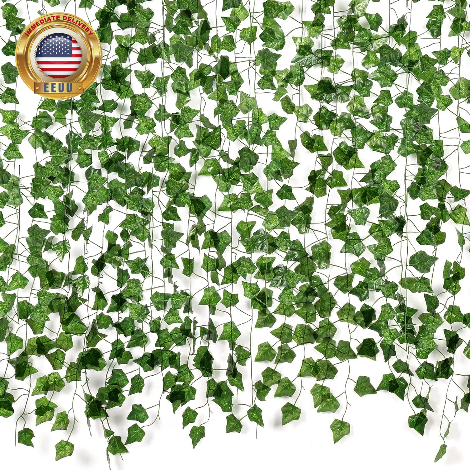 Fake Vines for Room Decor(12 Pack 84 Feet) Aesthetic Artificial Plant Ivy Leaves