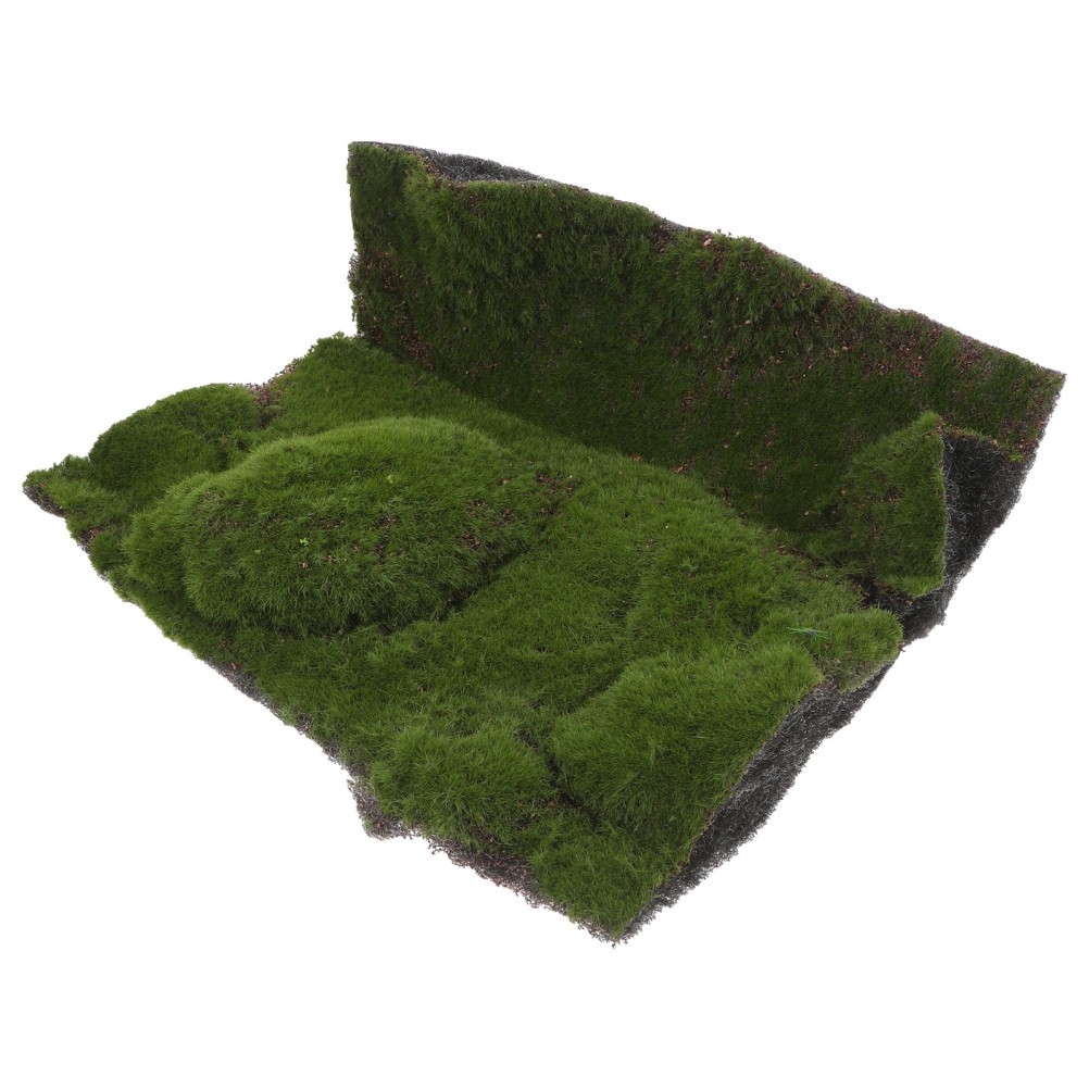 Artificial Moss Mat Decorative Fake Grass Dollhouse Plants Rug for Patio