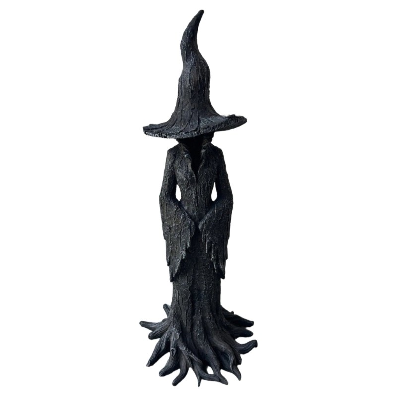 Delicate Witch Table Top Ornament Halloween Resin Decorative Pieces