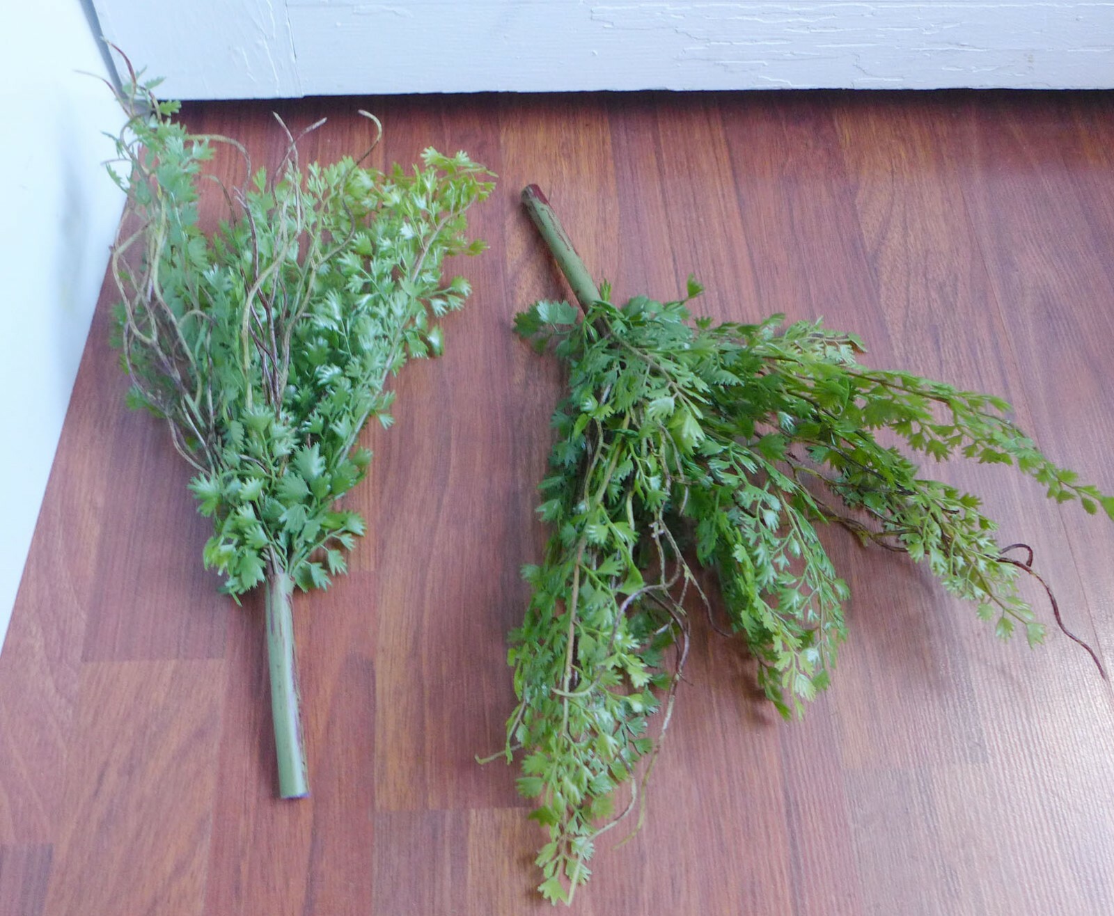 3 Pcs Celery Grass Bushes Artificial Plants Plastic Fern Leaf Bush