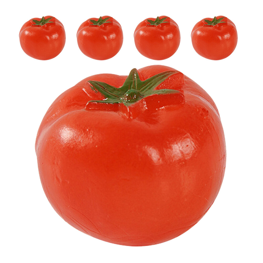 5PCS Simulation Mini Tomato Props Artificial Tomato Models Tomato Mini Decor
