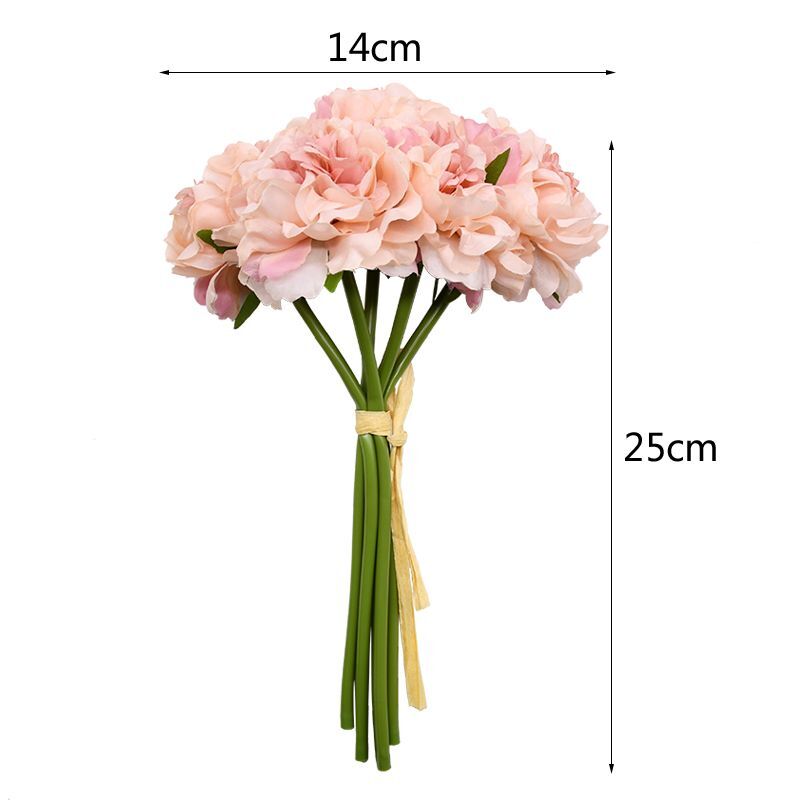 8cm 5 Head Artificial Peony Flower Fake Plant Wedding Bouquet And Home Decor NEW