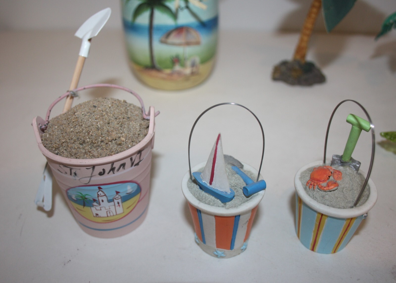 Palm Tree Lot Beach Party Ornaments Vase Nautical Decor