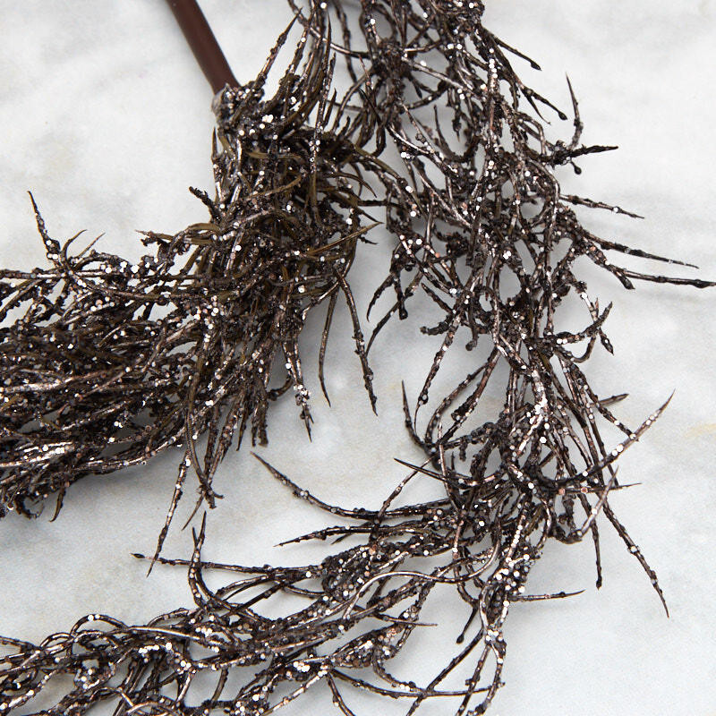 Set of 2 Factory Direct Craft Artificial Glittered Spanish Moss Garlands