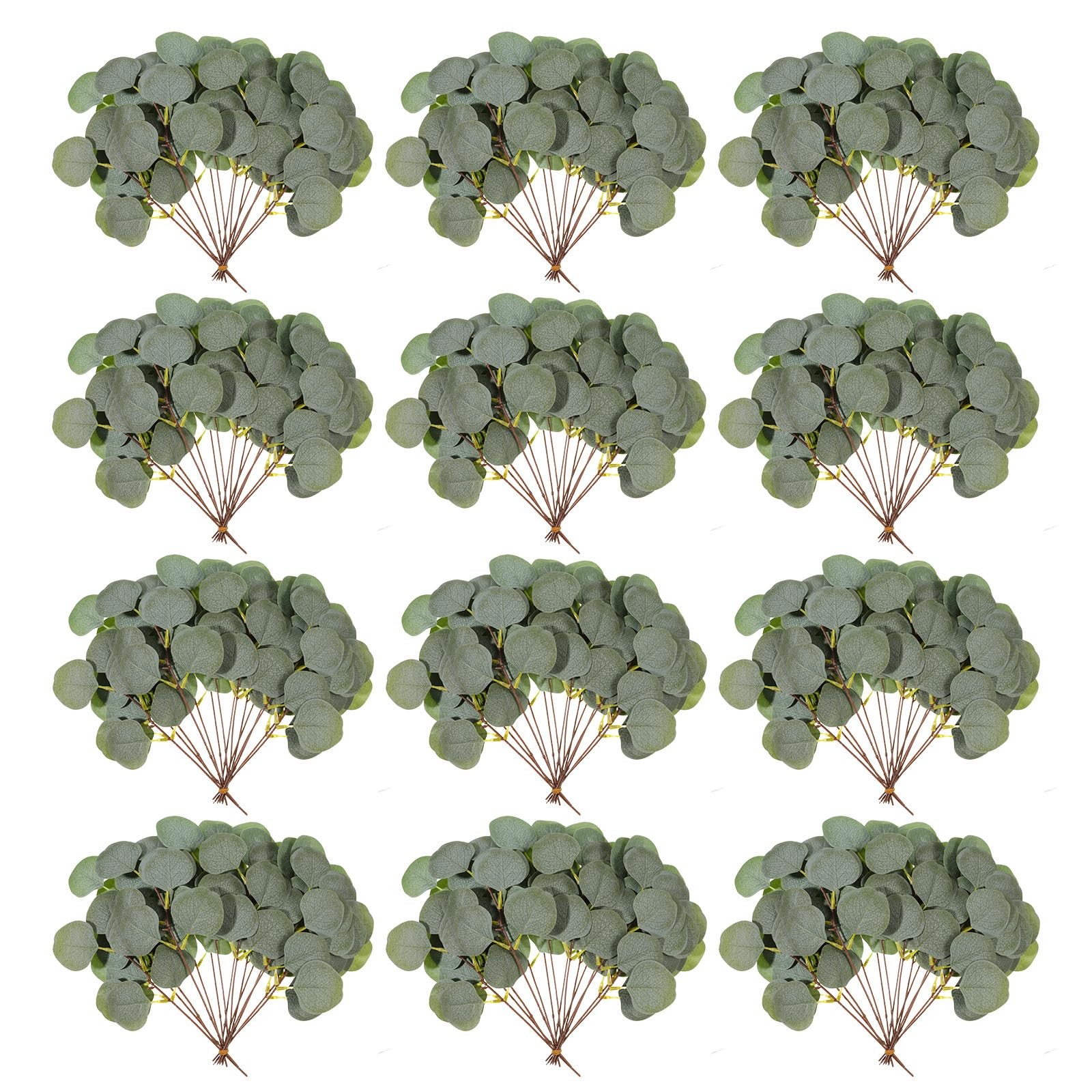 70 Pieces Artificial Eucalyptus Leaves, 11 Inches Tall