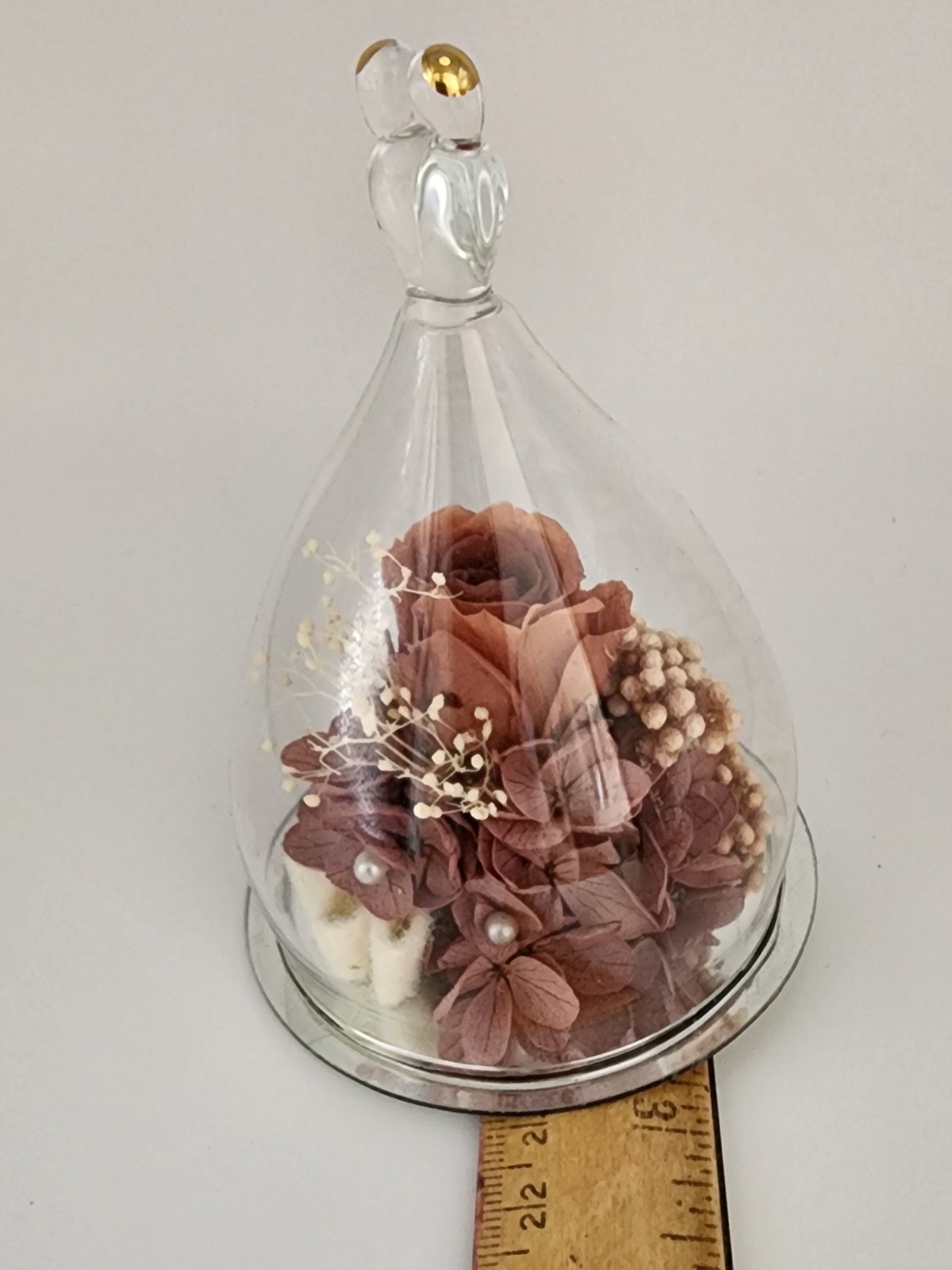 Hoomna Gemini Girl Eternal Rose in Glass Dome *GREAT GIFT*