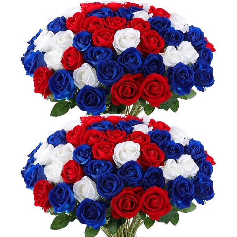Artificial Roses 50pcs Realistic Silk Flowers Home Decor Wedding Centerpiece New