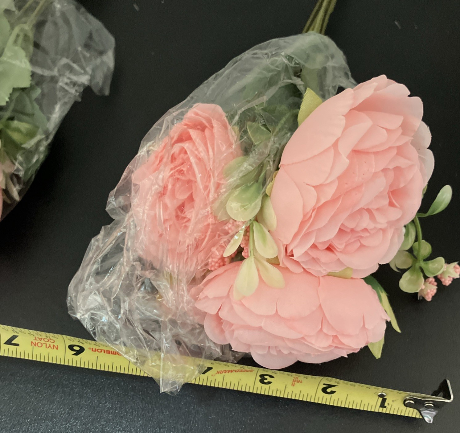 Uimsao Bulk Of 12 Light Pink artificial Silk Peony Flowers,Home Decor NIB spring
