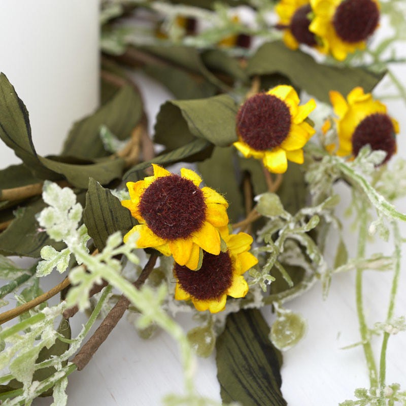 Factory Direct Craft Artificial Sunflower Wreath | 2 Pieces
