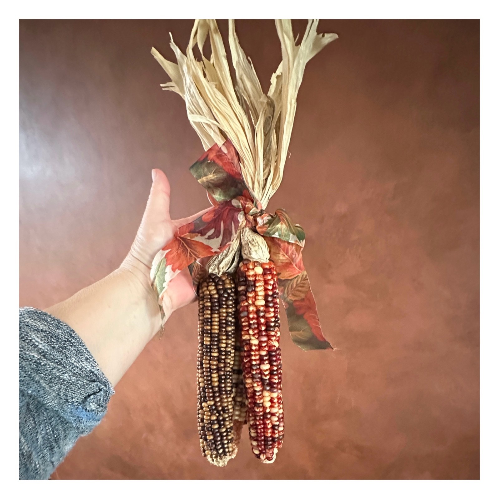 Indian Corn 8” (bunch of 3) Thanksgiving Fall Decor