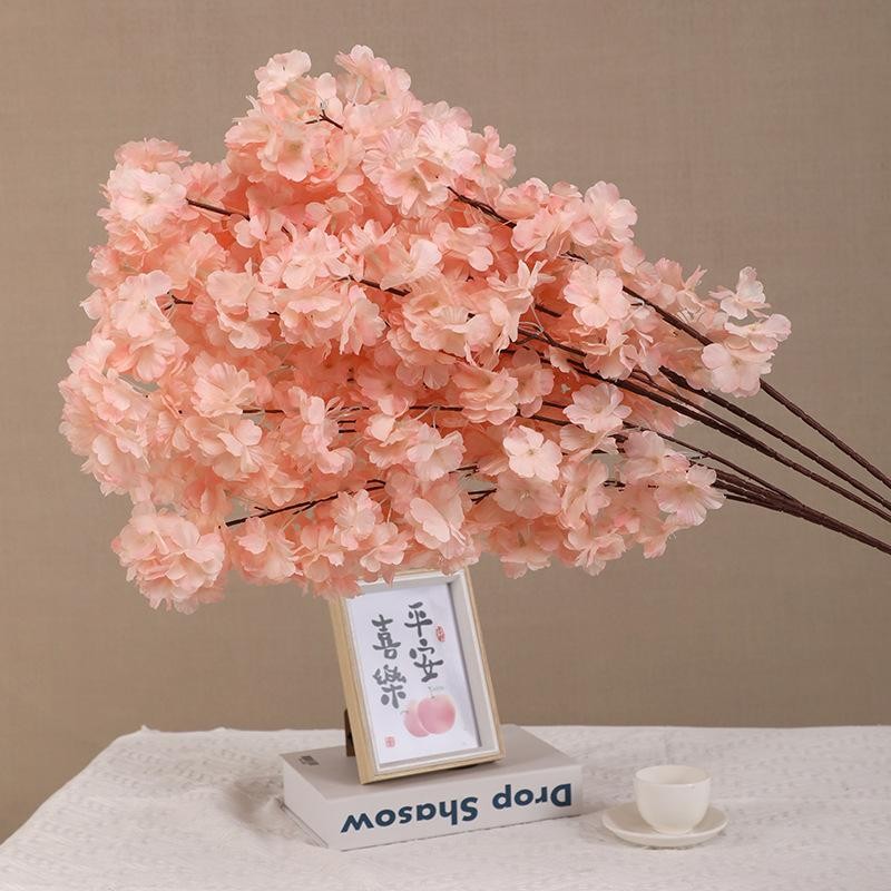 2PCS Artificial Cherry Blossom Branch Wedding Arch Decoration Indoor Flowers
