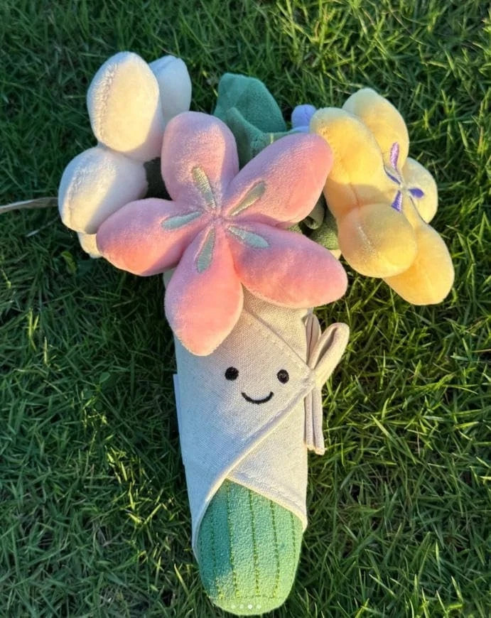 Amuseables Plush Flower Bouquet Soft Toy Stuffed Floral Gift Cute Smile Special