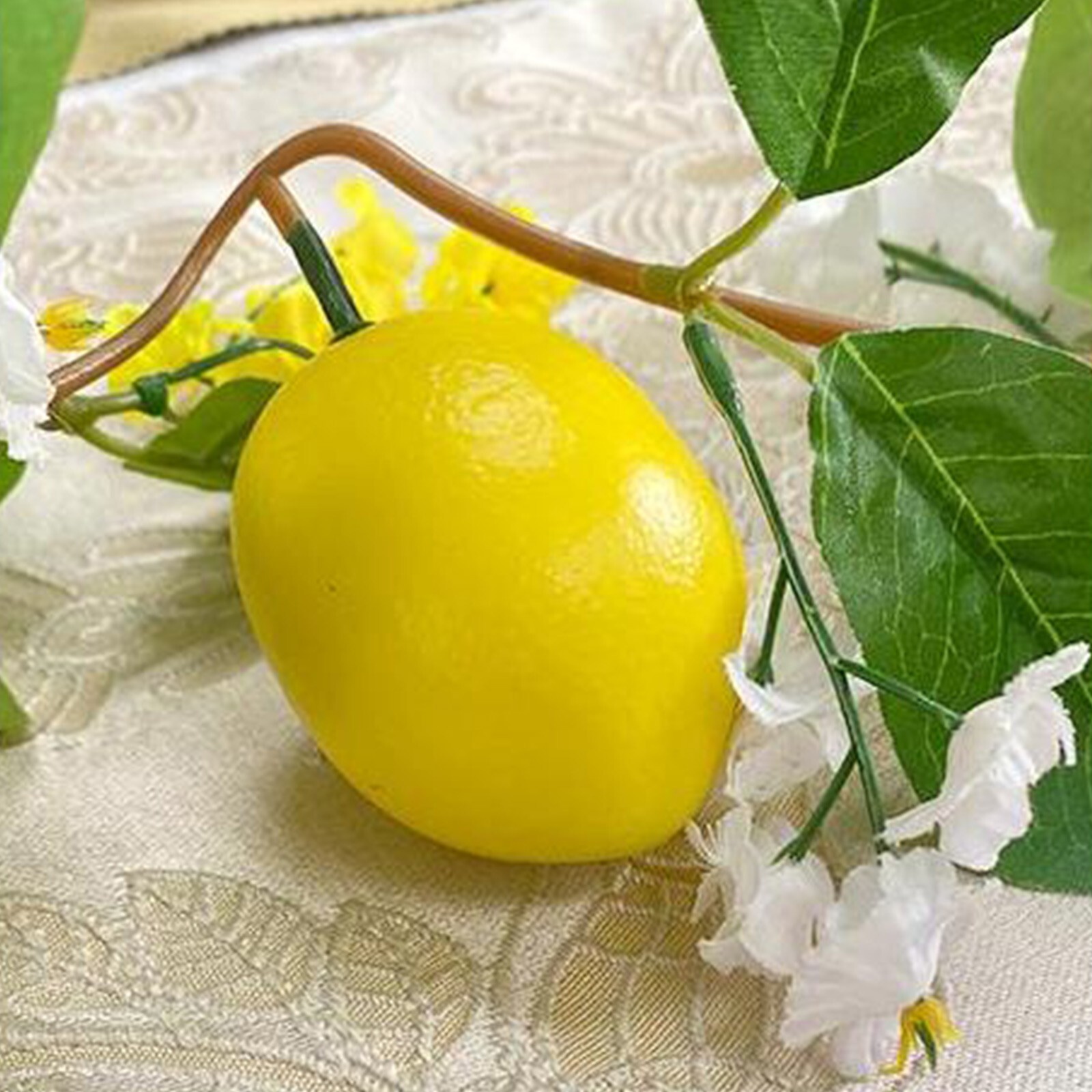 Artificial Lemon Garland Wreath for Front Door Wall Table Party Wedding Decor