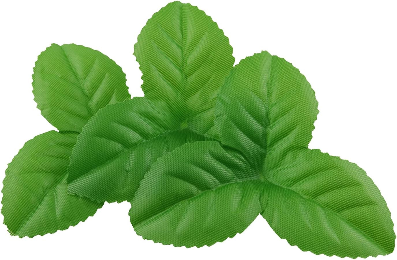 50pcs Artificial Leaves Rose Flower Leaf Green Silk Fake Leaves Christmas Party