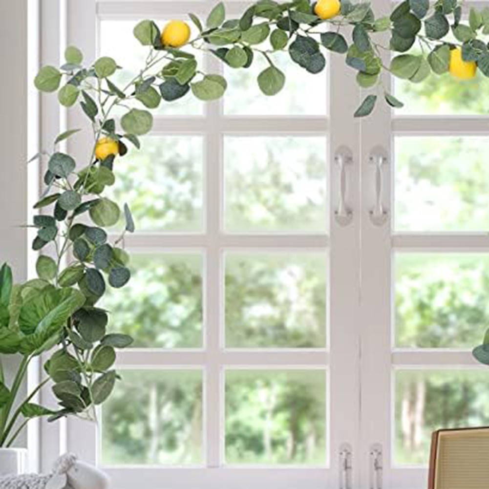 Simulation Rattan Plant with Eucalyptus for Indoor and Outdoor Decoration