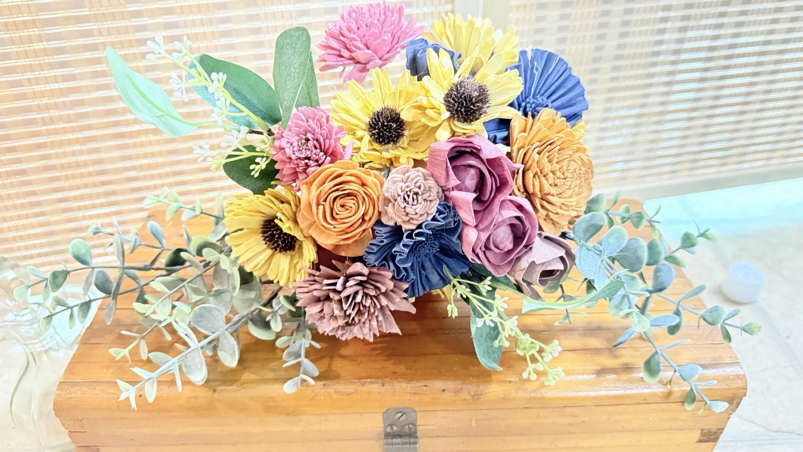 Craft Wood Flower bouquet, BEAUTIFUL