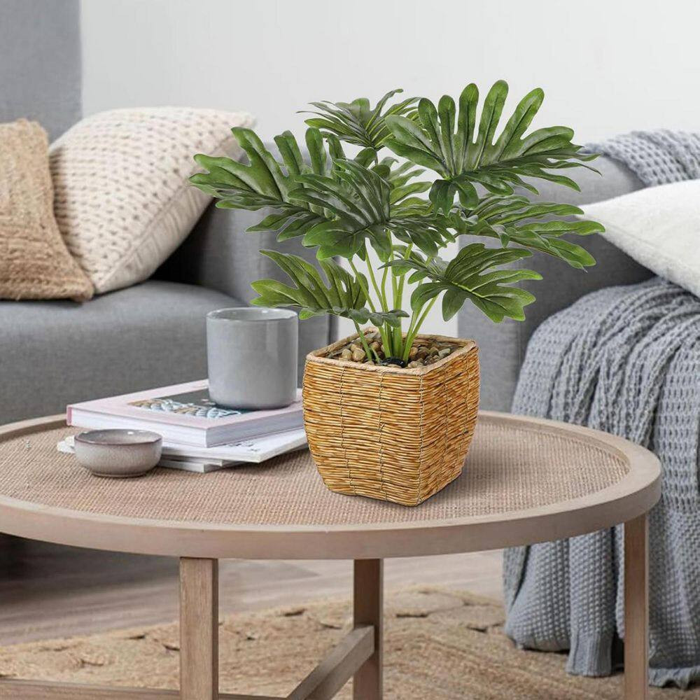 18 In. Fake Potted Plant with Brown Pot