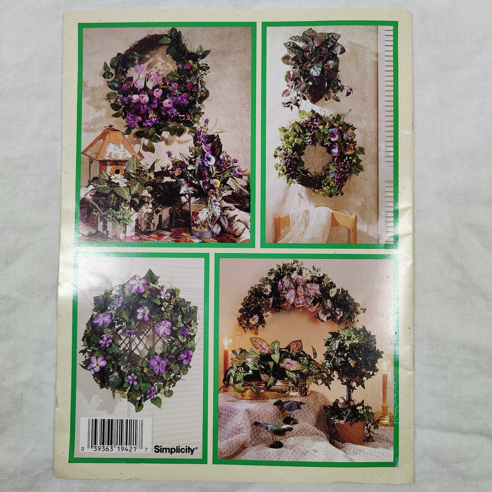 1996 Simplicity Glorious Greenery Artificial Silk Household Crafting Guide Book