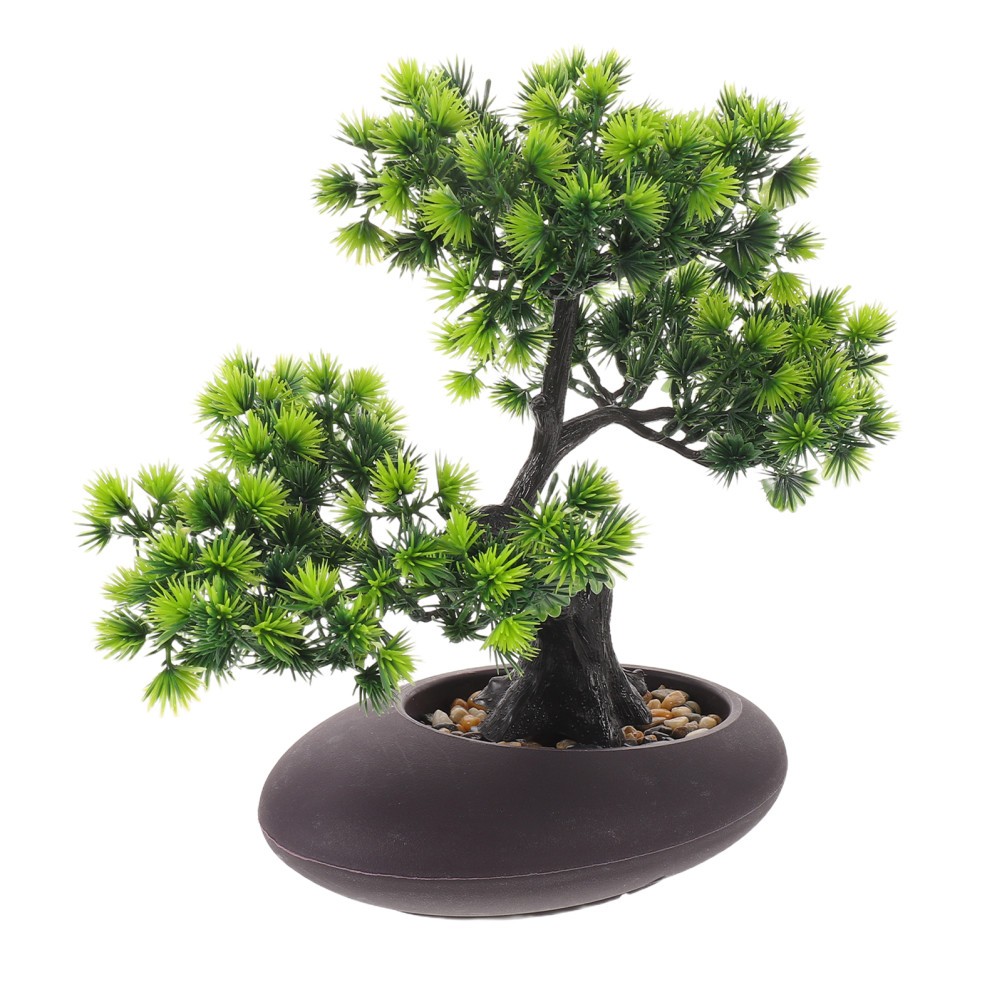 Detailed Faux Pine Tree for Sushi Plate Decoration and Aquarium Display