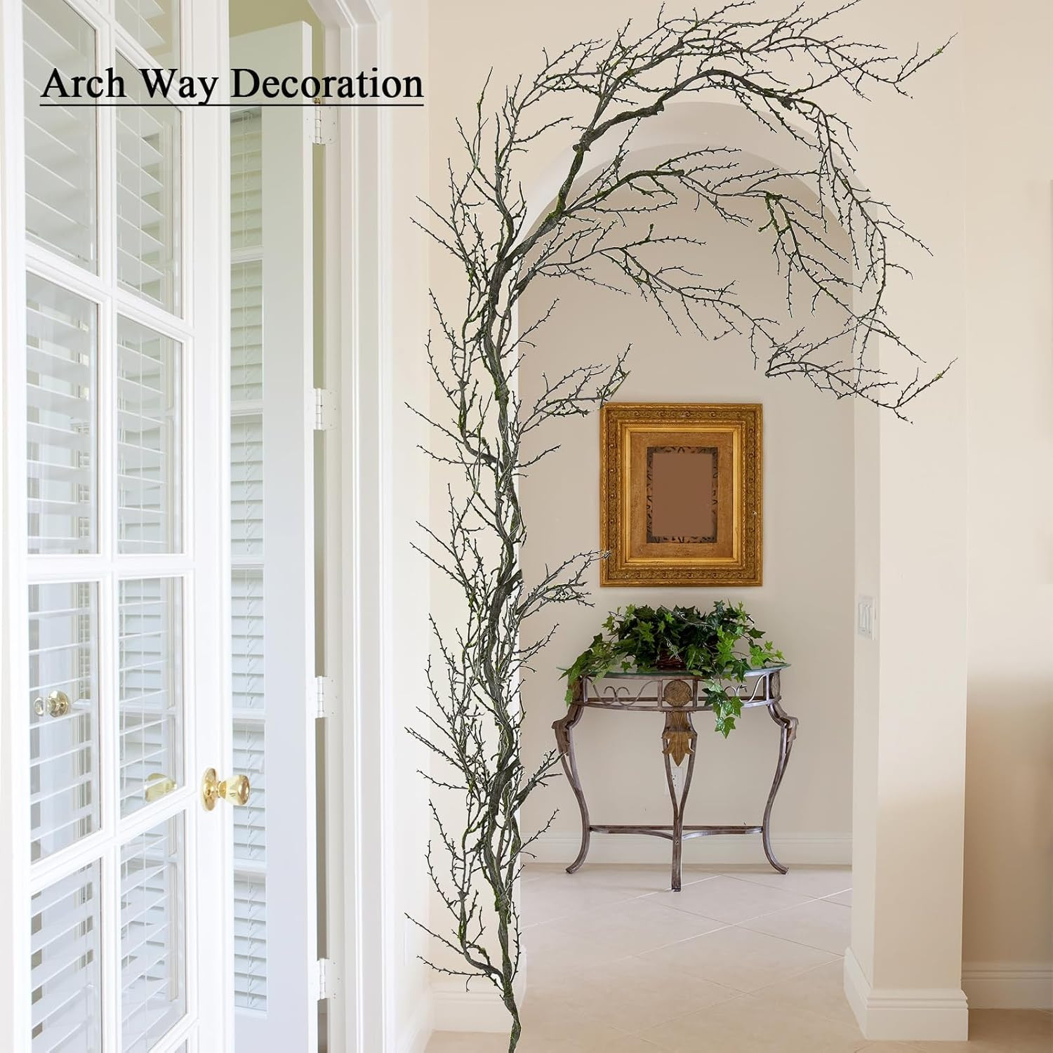 74.8″ Black Halloween Tree Branches & Twigs Garland for Spooky Decor
