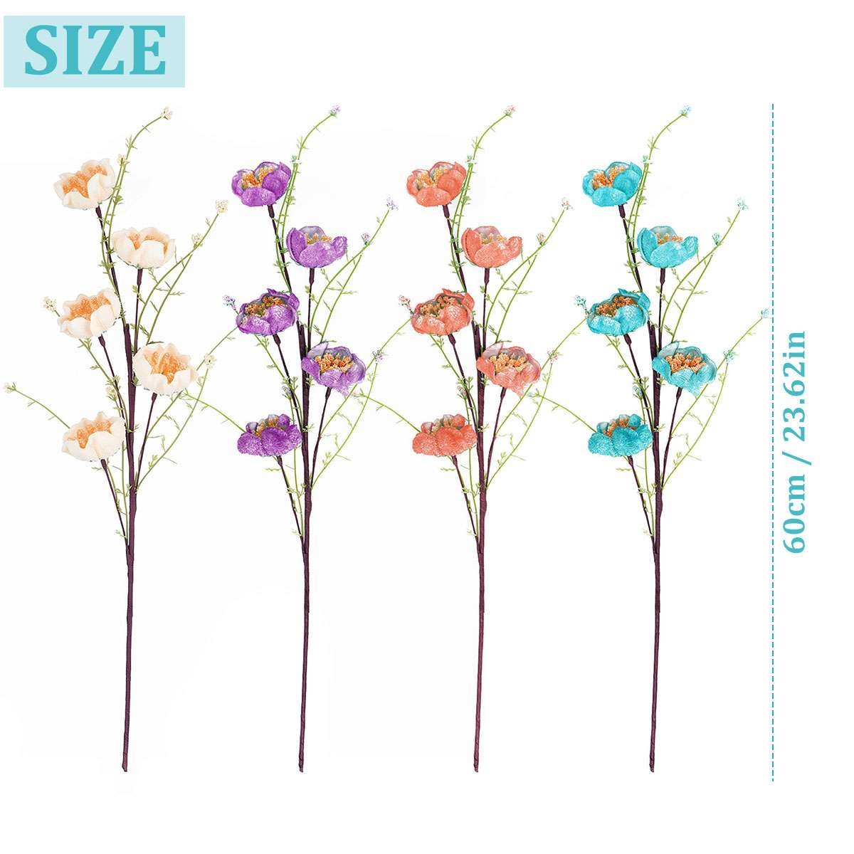 Artificial Silk Rhododendron Flowers Ornaments Home Wedding Decor UV Resistant