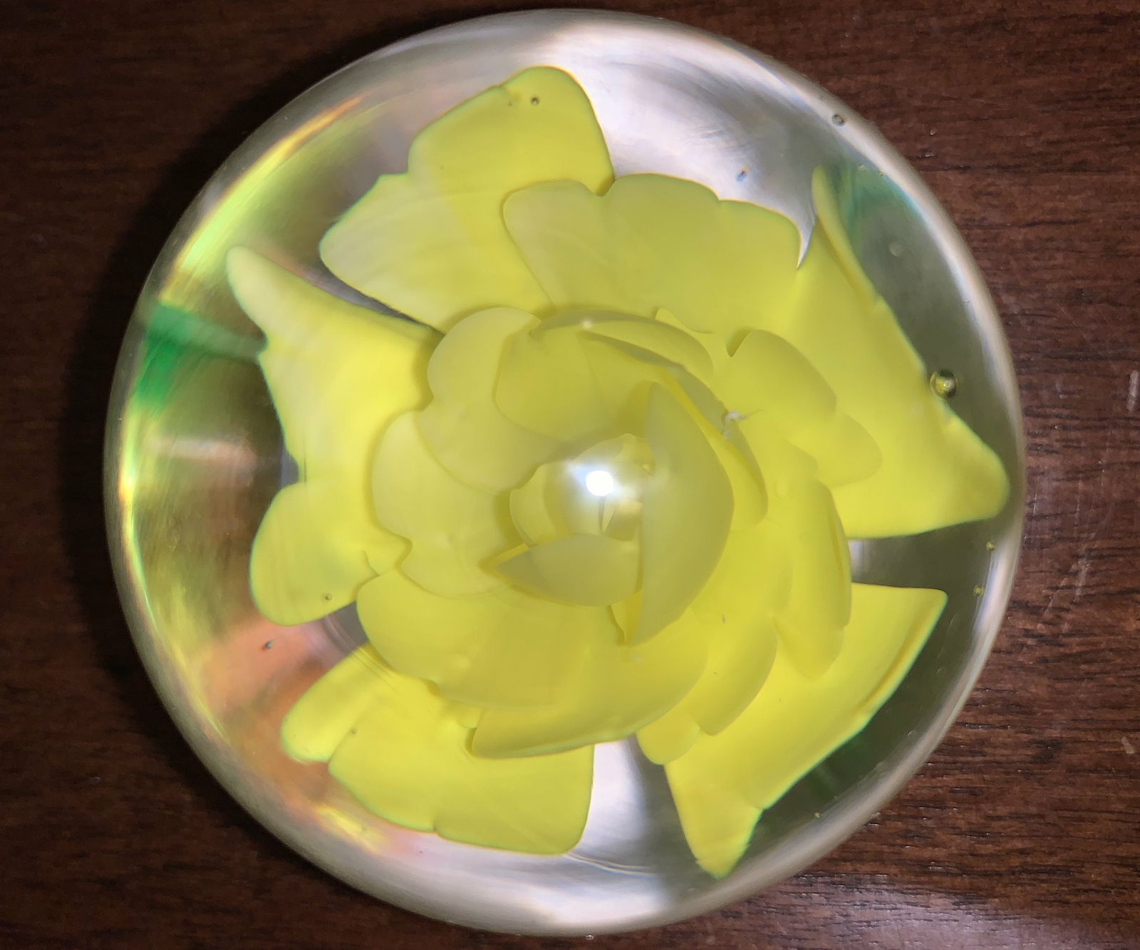 Rose Glass Paperweight Gift for Mum Unique birthday or anniversary gift
