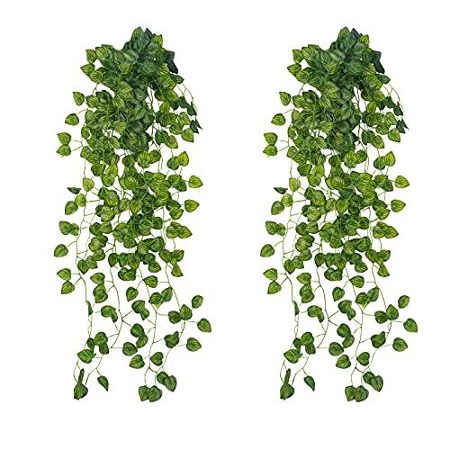 Pcs 3.1ft Artificial Hanging Plants Fake Plants Artificial Ivy 2 Watermelon