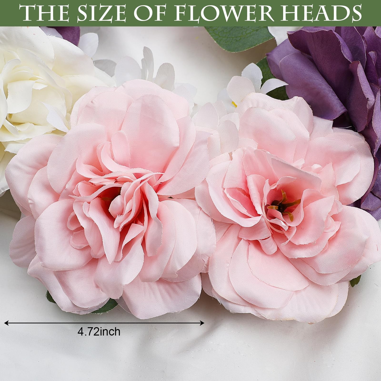 Artificial Silk Roses Flower Heads Wedding Decorations 50 Pcs Pink
