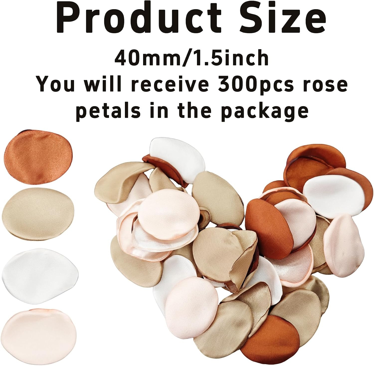 Pson 300Pcs Silk Rose Petals, Realistic Soft Fabric Flower Petals for Romantic D
