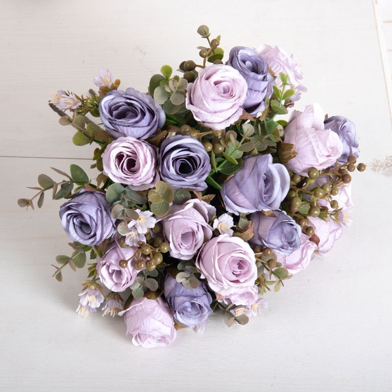 Artificial Rose Flower Prop Synthetic Wedding For Ornament Home Hotel Decoration