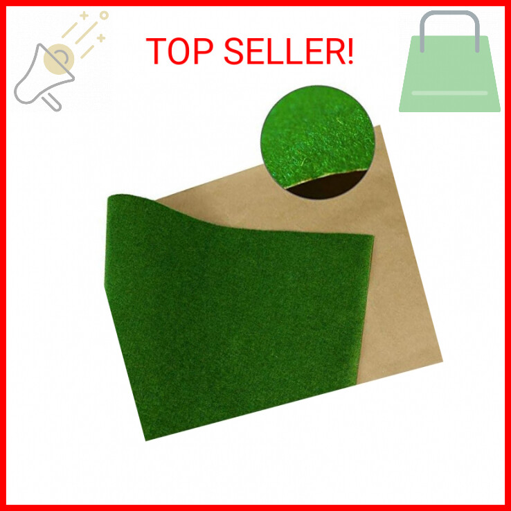 CP122 Artificial Model Grass Mat Trains Dark Green 40x100cm or 15.7‘’ x 39” for