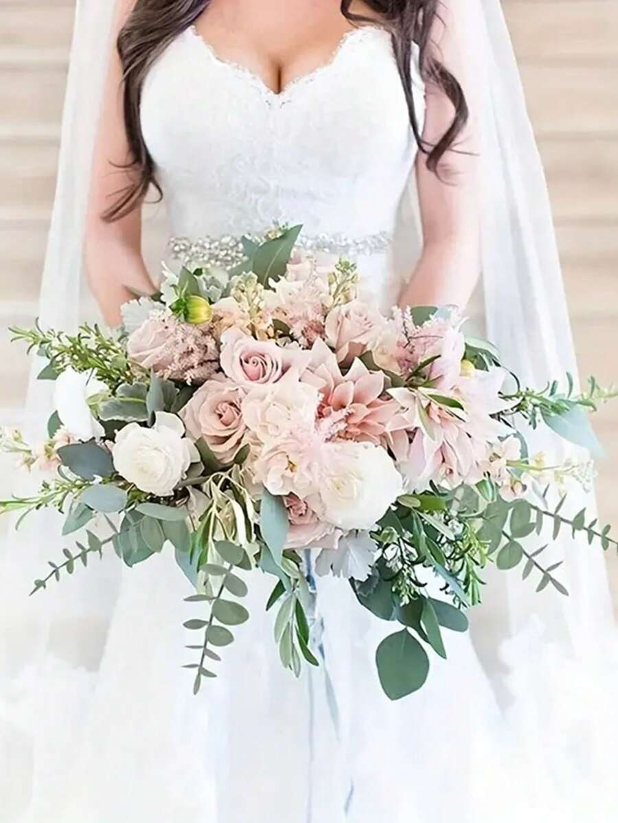 Artificial Eucalyptus Stems Faux Greenery Wedding Bouquet Home Decor Plant