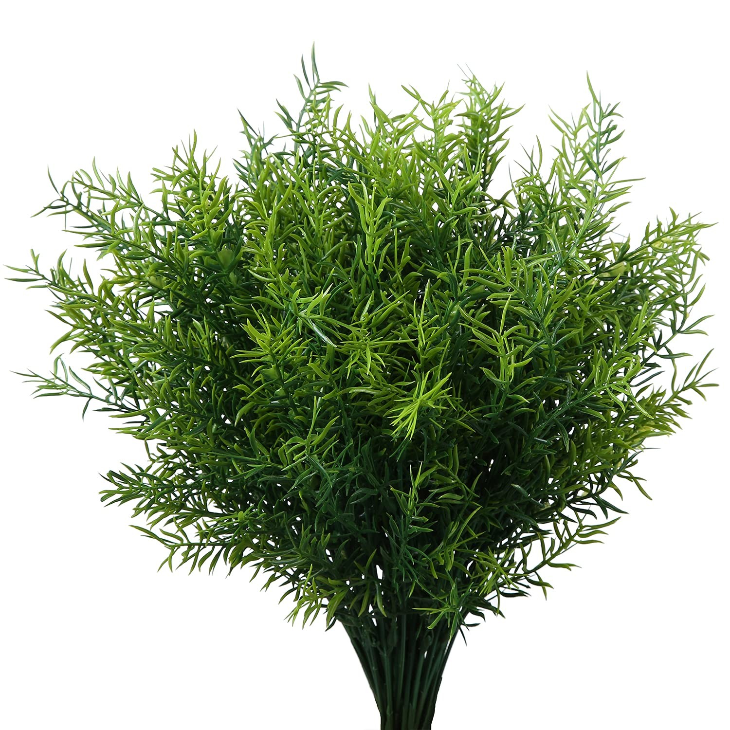 Artificial Plants Flowers Grass Shrubs 8 Pack No Fade Faux Plastic Flowers Ou…