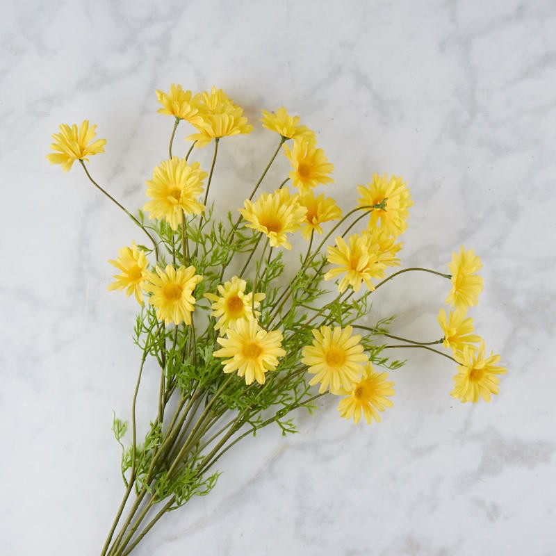 23″ Yellow Artificial Wildflower Daisy Floral Bush