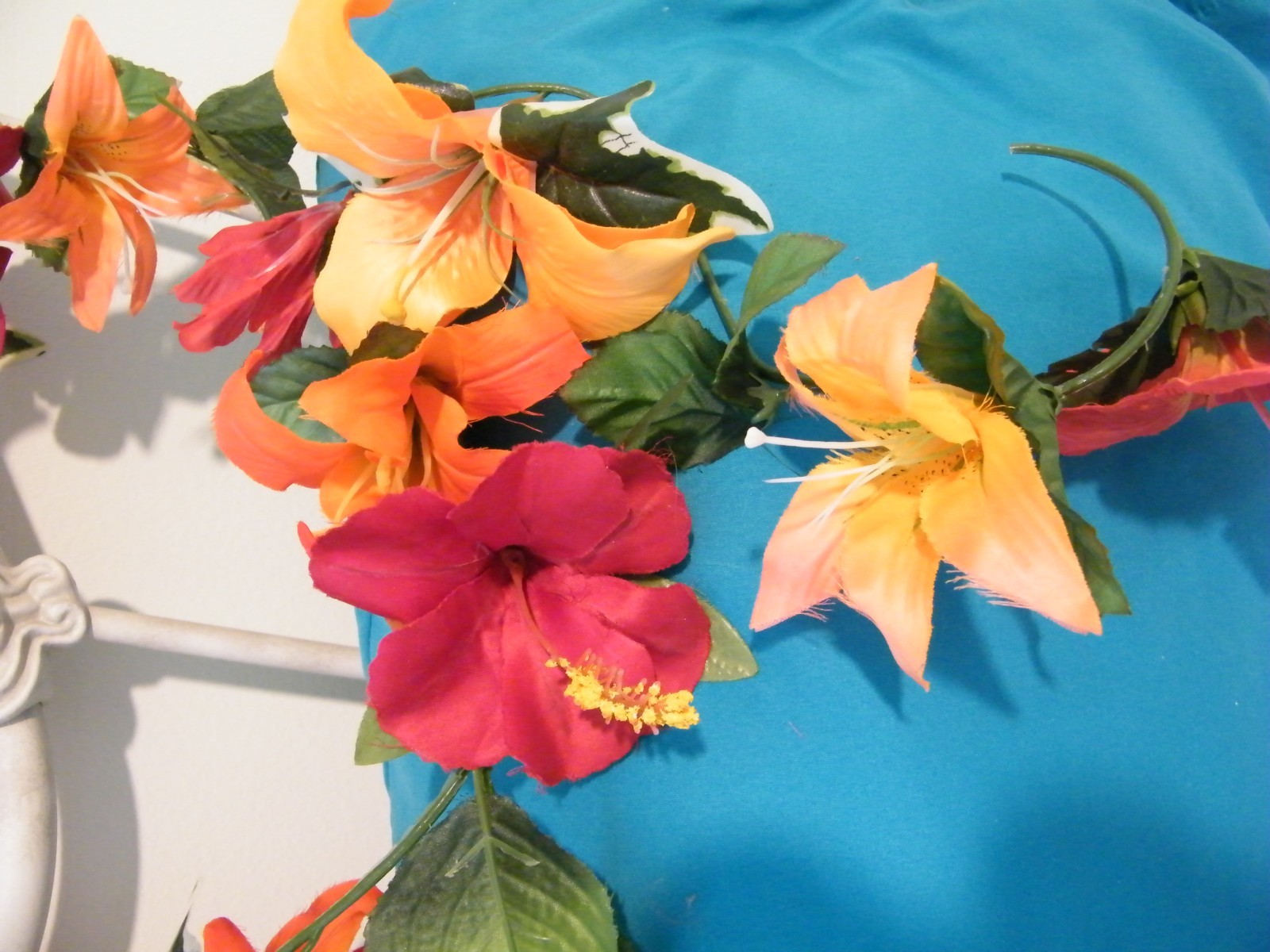 NEW SILK FLOWERS in 60″ GARLAND #4 YELLOW & ORANGE