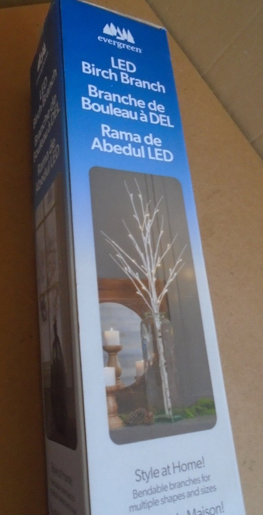 Evergreen LED Birch Branch Pack of 2 (battery operate)