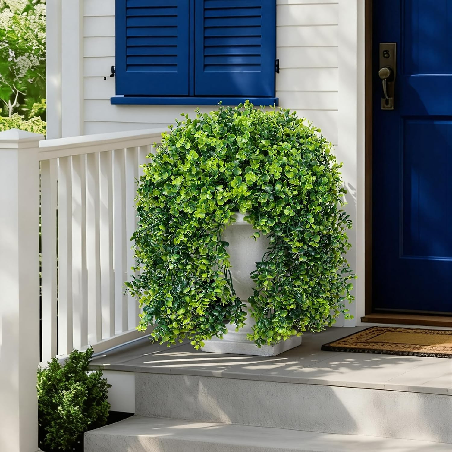 All-Season Faux Eucalyptus Vines – 2 Pcs Lifelike Hanging Plants for Home Decor