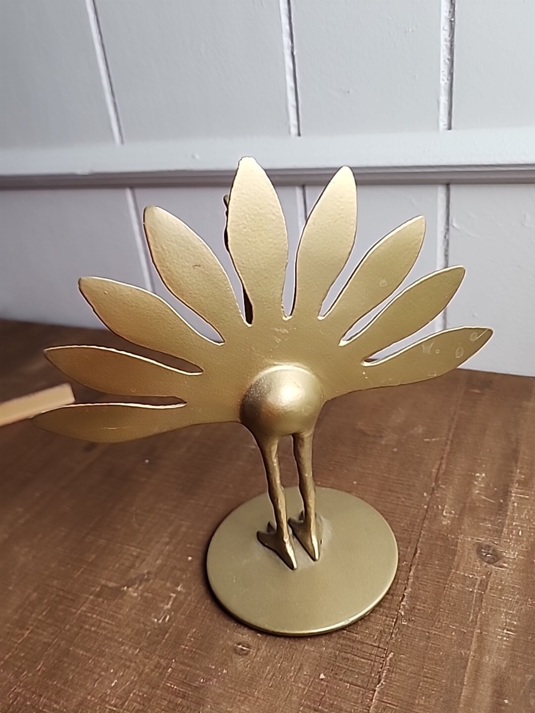 IKEA Markniva Decorative Brass Like Peacocks Figurine Gold