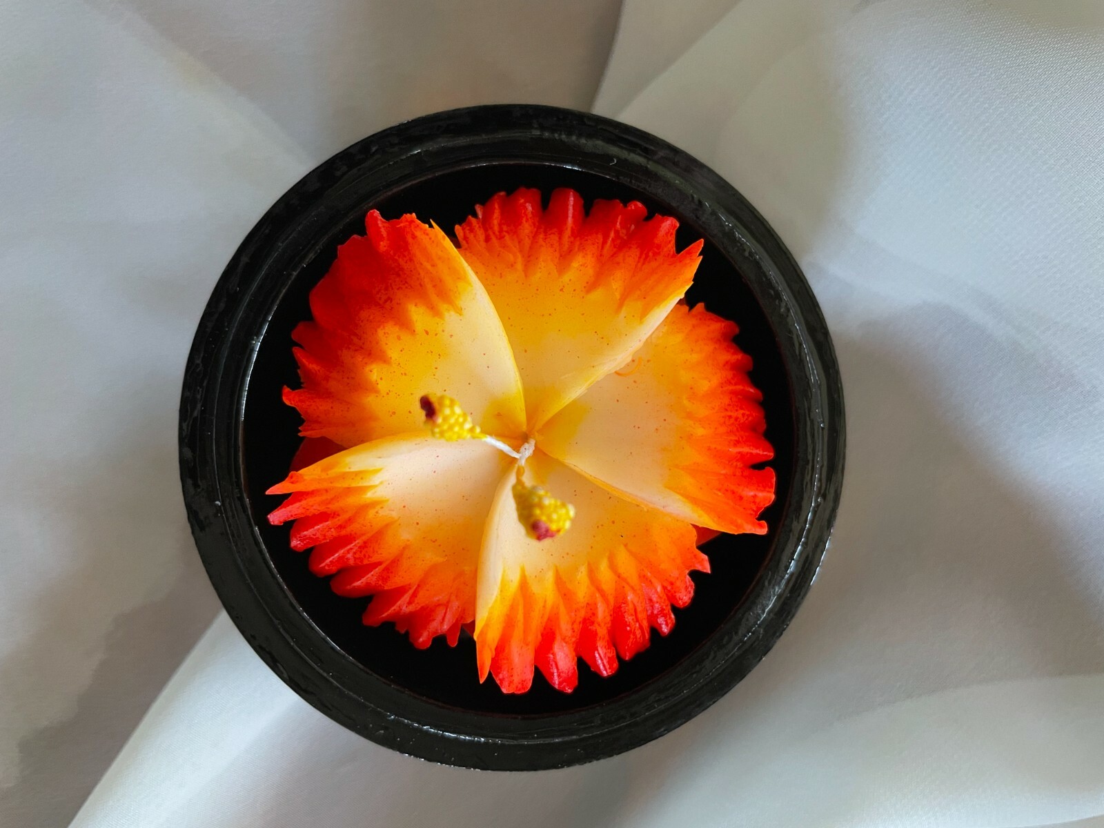 🌹Orange Hibiscus Hand Carved Display Soap 3″ Mother’s Day gift, 100% Handmade