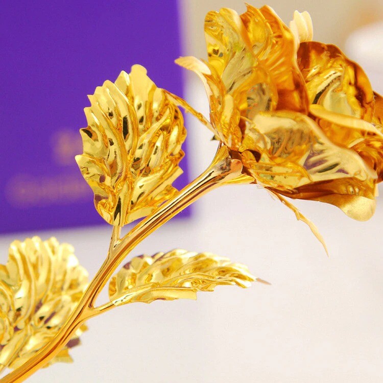24K Gold Foil Flor rosa LED Galaxy Mother’s de la madre Valentine’s Day Gift2020