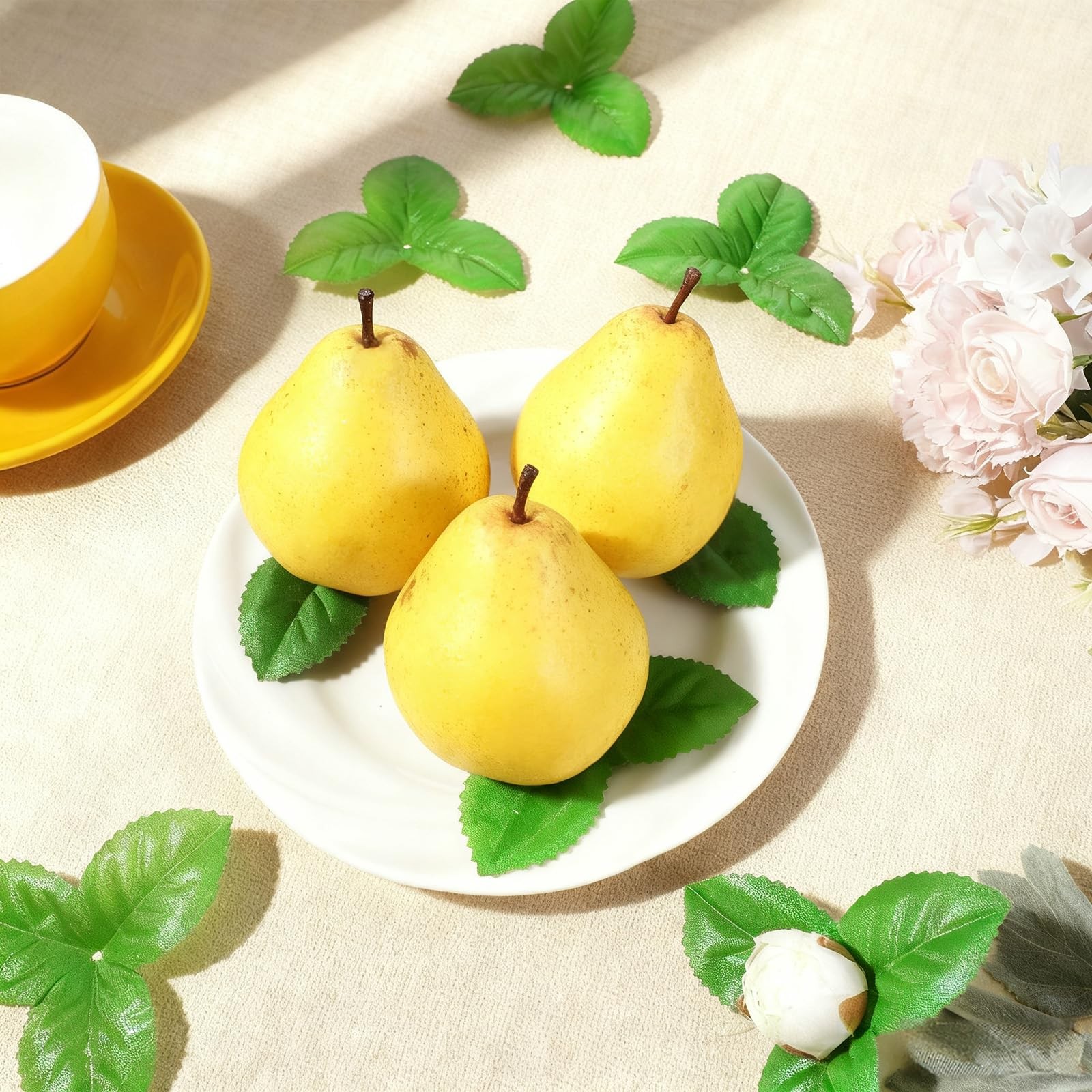 200 Pcs Artificial Green Leaves 3.74 inch Rose Flower Leaf Fake Green Leaves …
