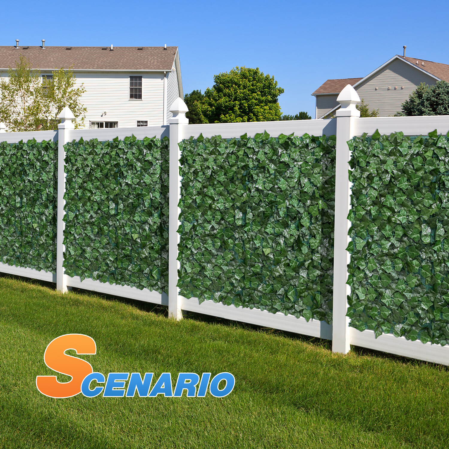 4ft 6ft Artificial Hedge Faux Ivy Leaves Privacy Fence Screen Panel Wall Decor