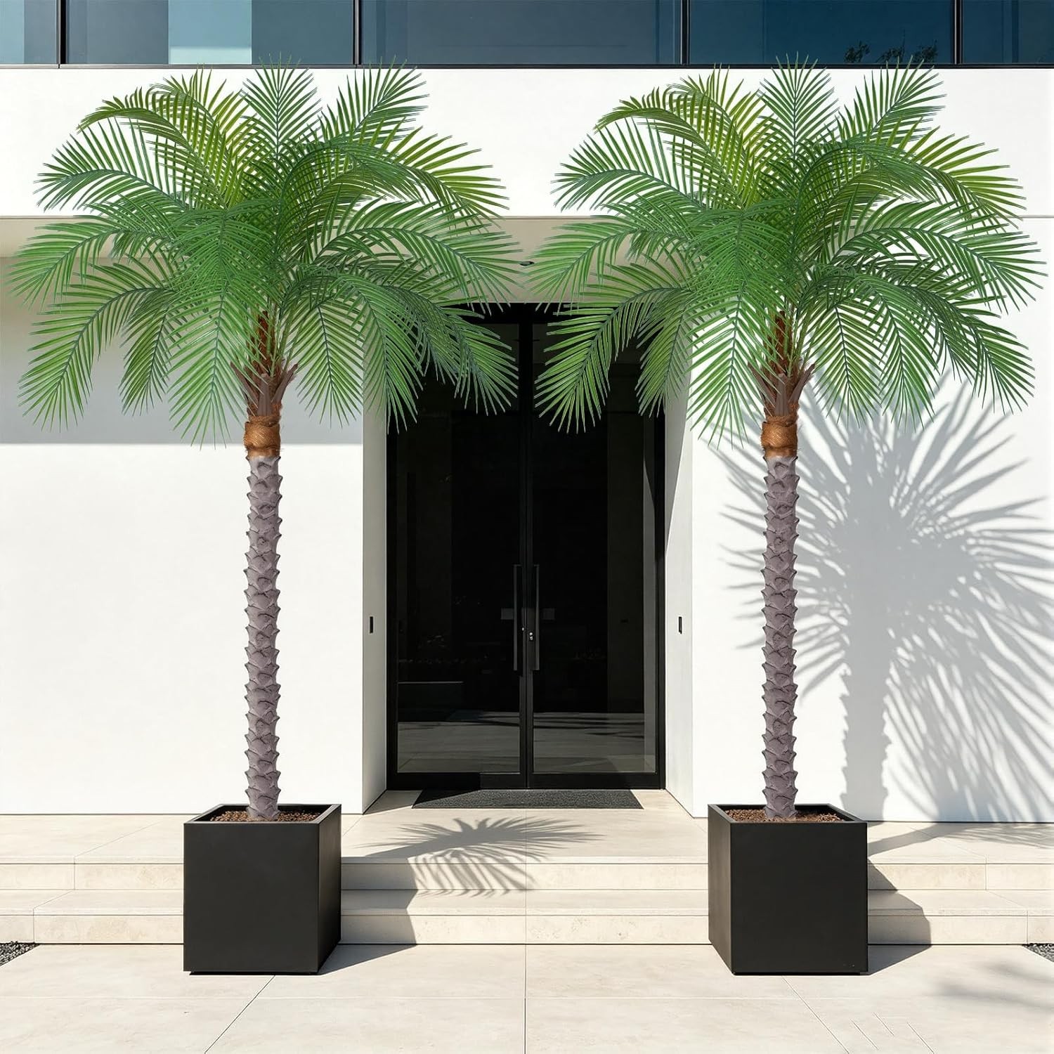6ft Artificial Phoenix Palm Tree Faux Coconut Silk Tropical Fake Palm Plant