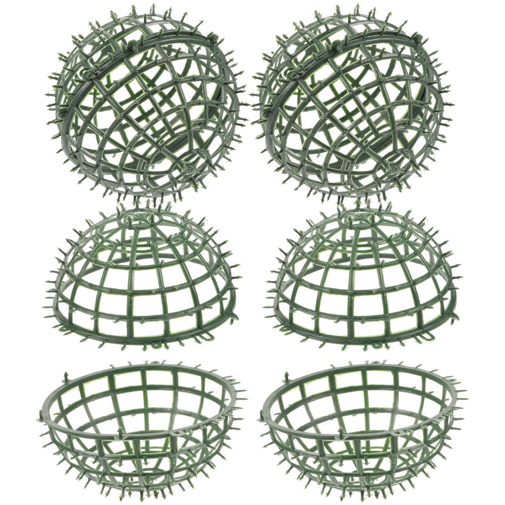 4Pcs Reusable Plastic Topiary Cage Frames Green Flower Shelf Holder