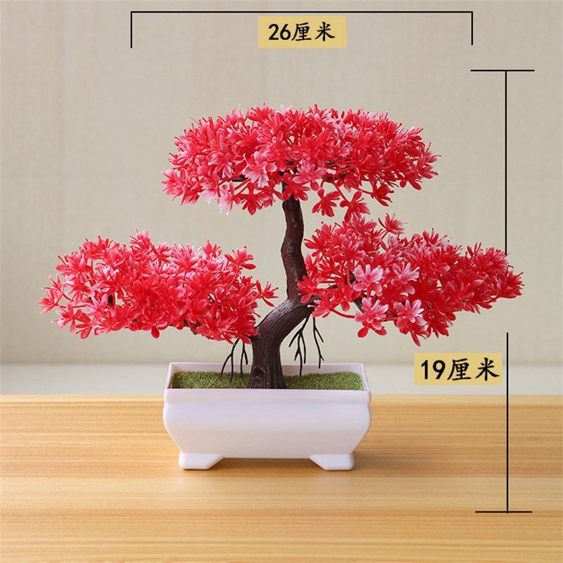 Bonsai Flower Simulation Plant Home Decorative Small Tree Straw Ball Creative