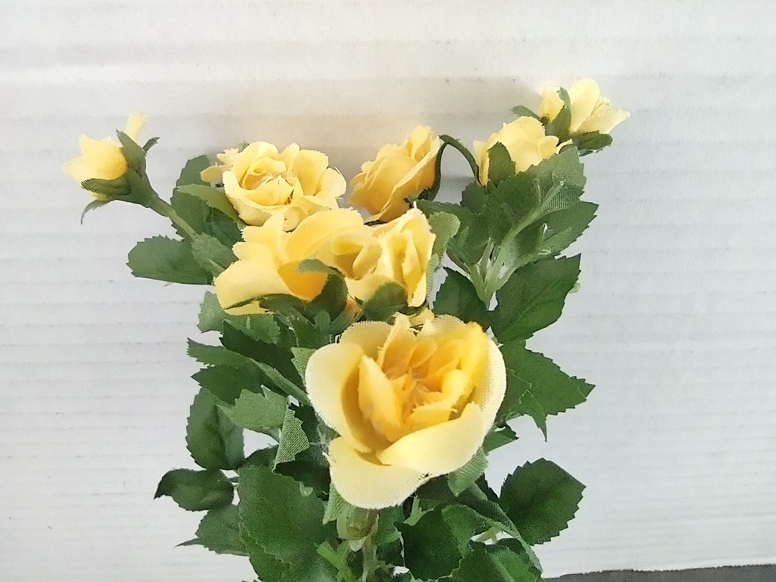 Mini rose bush arrangement silk flower arrangements