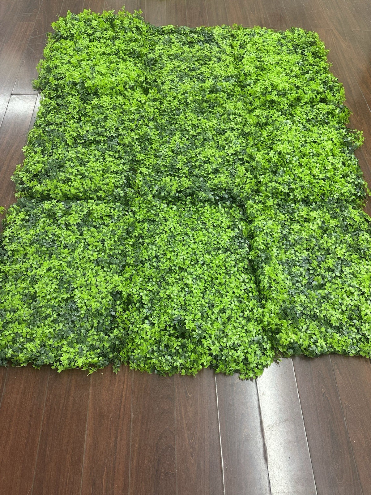 12pc 24”x18” Artificial Plant Wall Planter Hedge Faux Greenery Grass Backdrop.