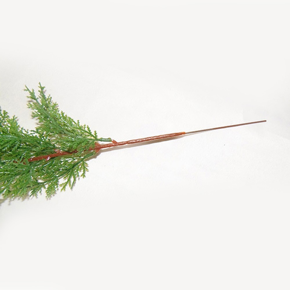 Artificial Pine Cypress Leaves Branch Simulation Green Plant Home Office Decor