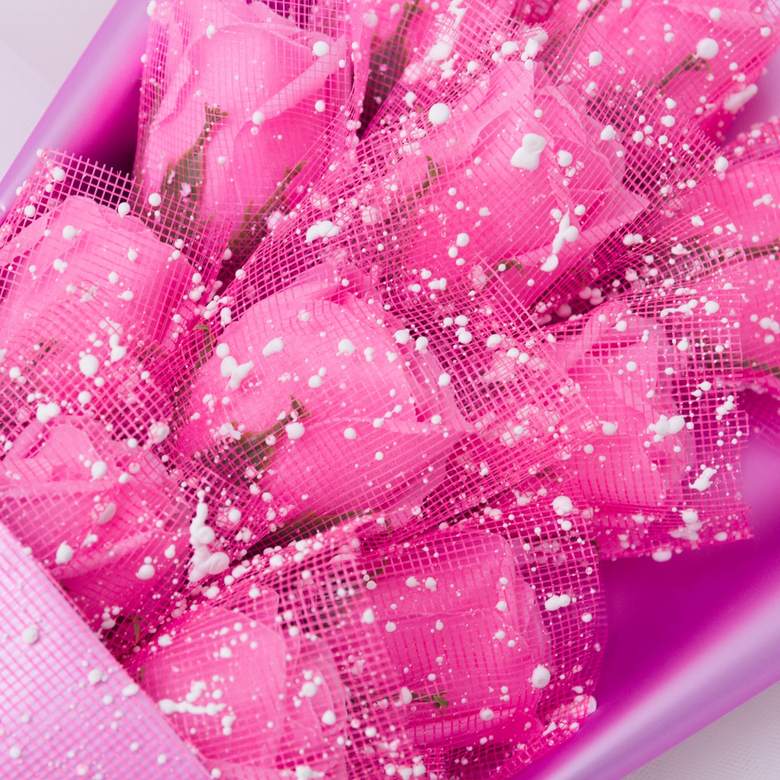 11 PCS Scented Forever Rose Bouquet Pink With Gift Box Mothers Day Wedding